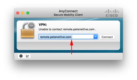 unable to connect to vpn using cisco anyconnect